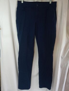 Chaps Navy Blue Pants Women's Slacks Chinos Office Casual Cotton Classic School